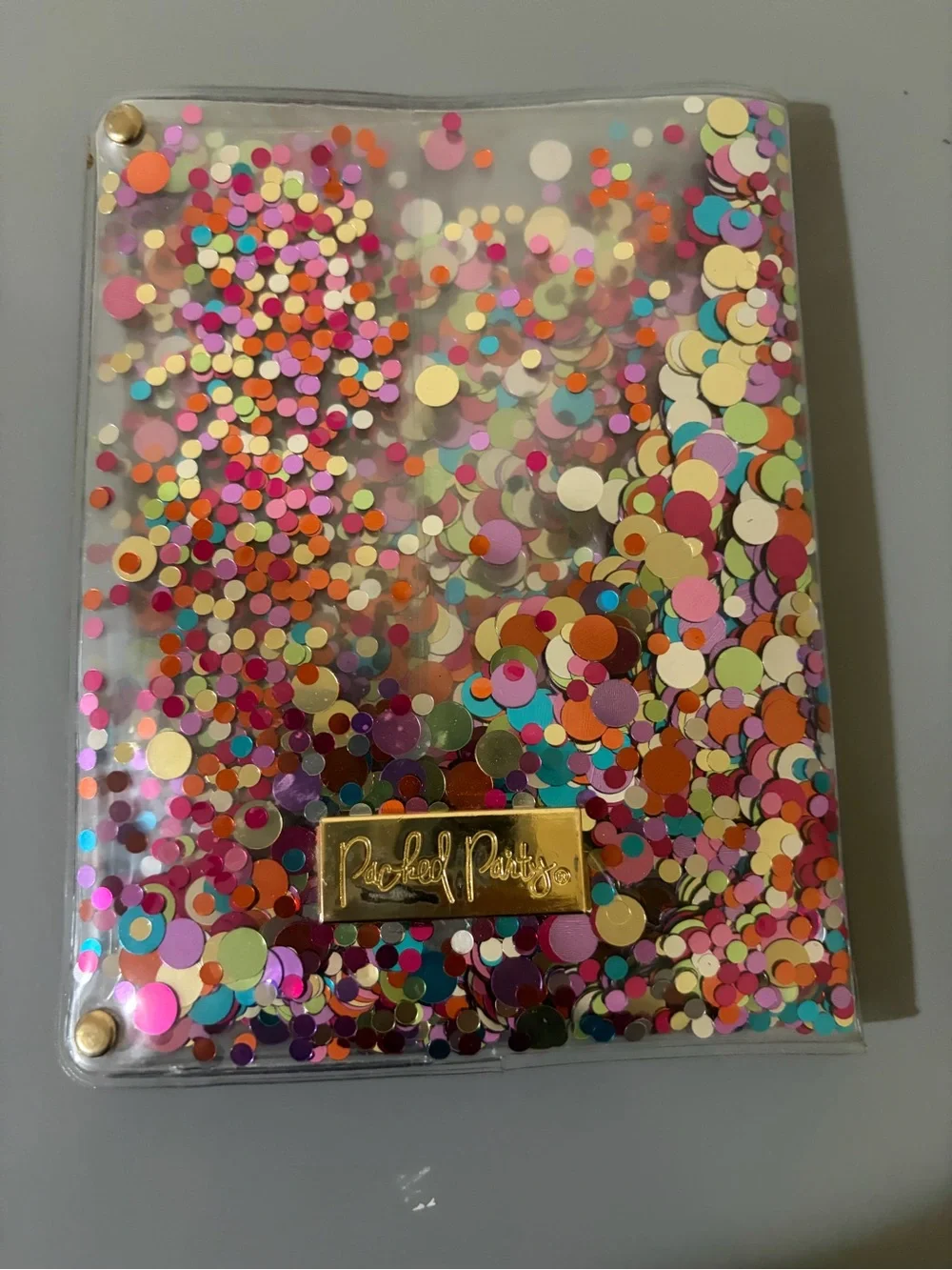 Multicolor Confetti Cover passport holder